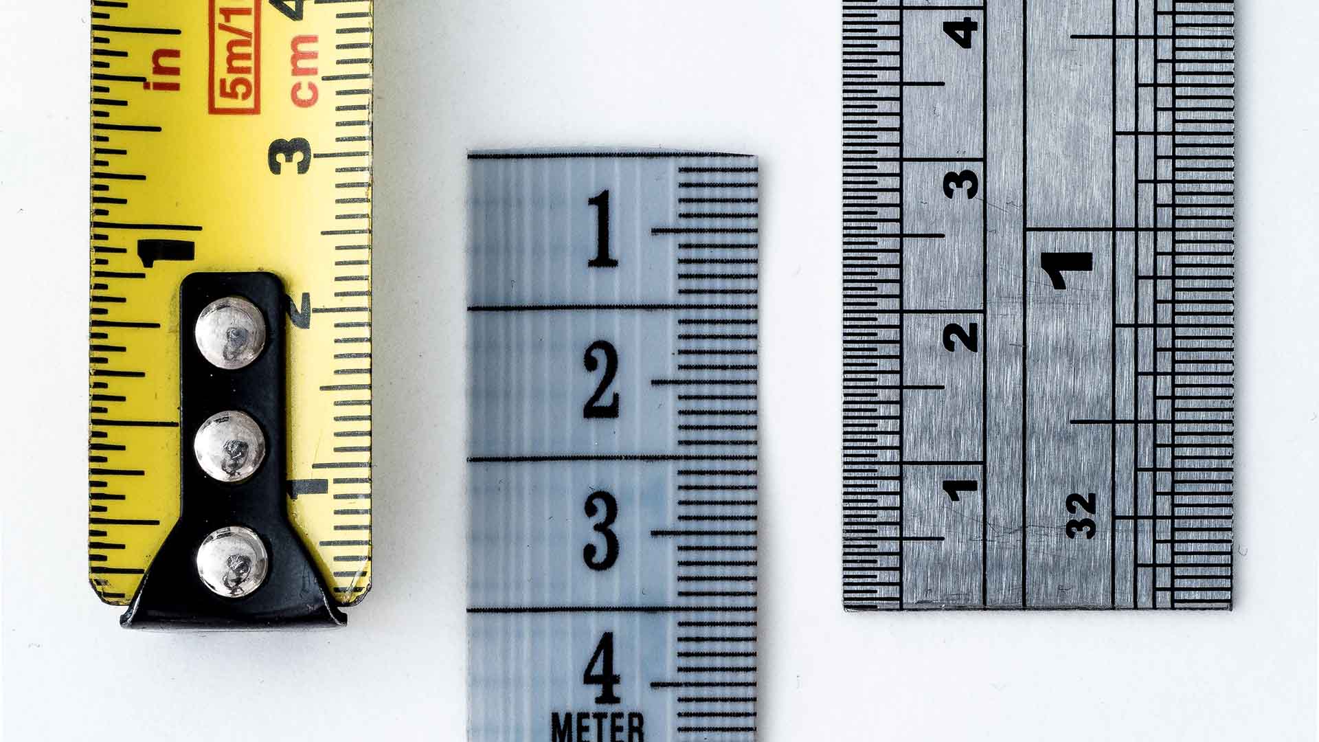 Three different rulers