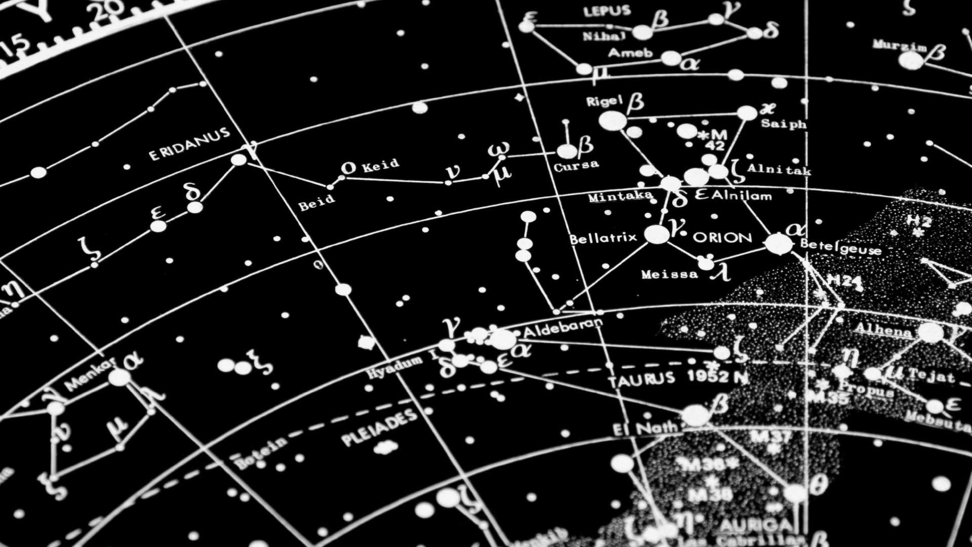 Star constellation map
