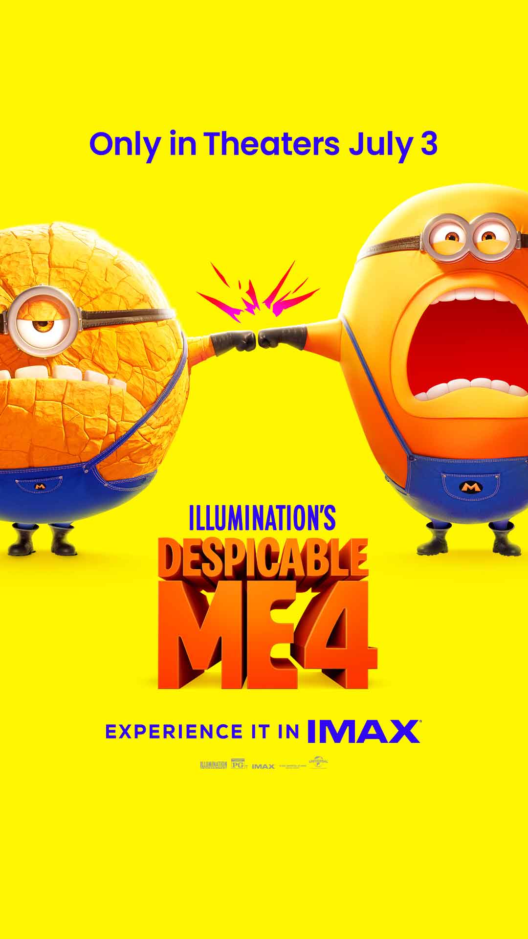 Minions on the poster for Despicable Me 4