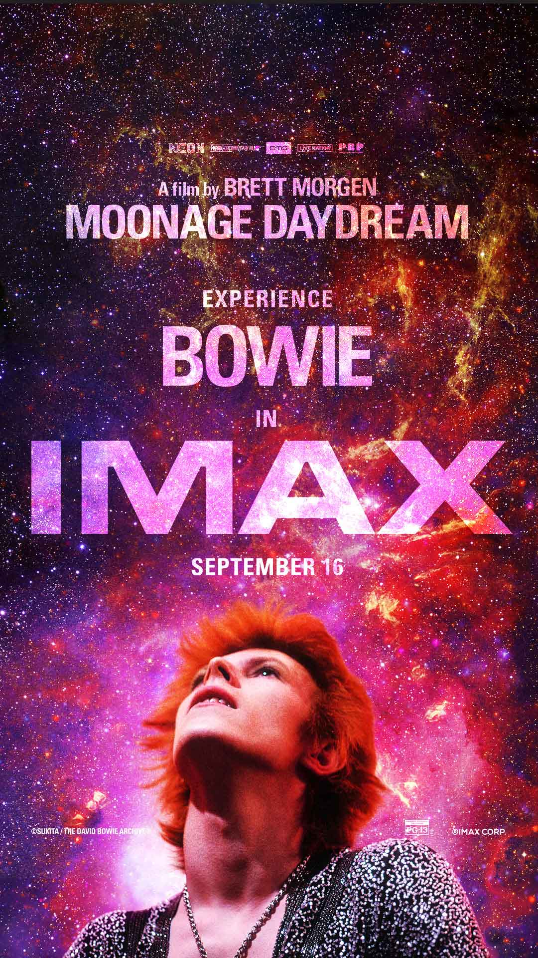 David Bowie on the cover of "Moonage Daydream"