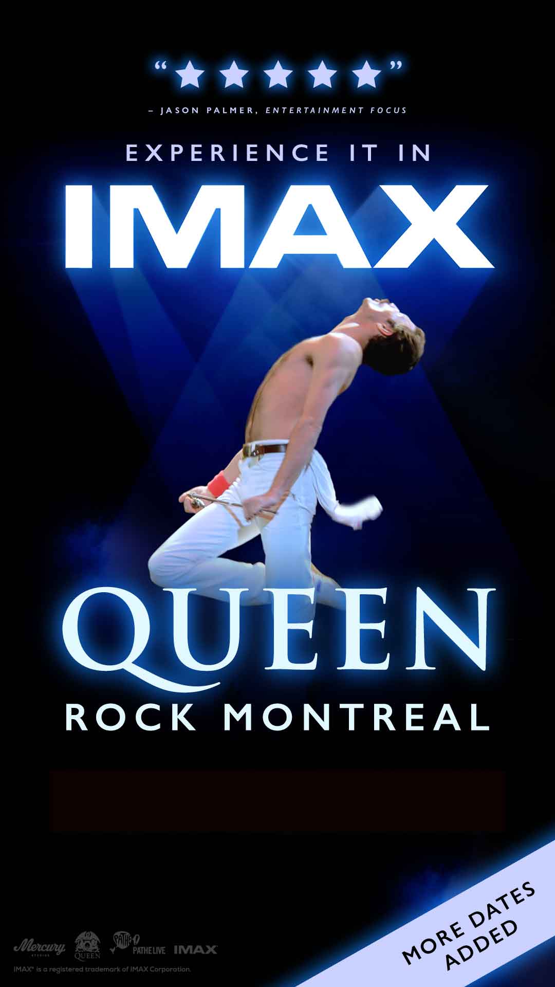 Freddie Mercury on the cover of Queen: Rock Montreal