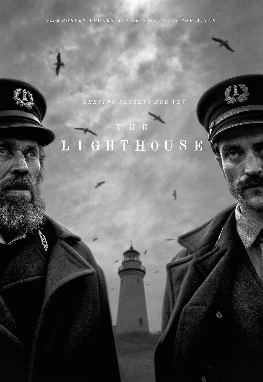 Robert Pattinson and Willem Dafoe in The Lighthouse