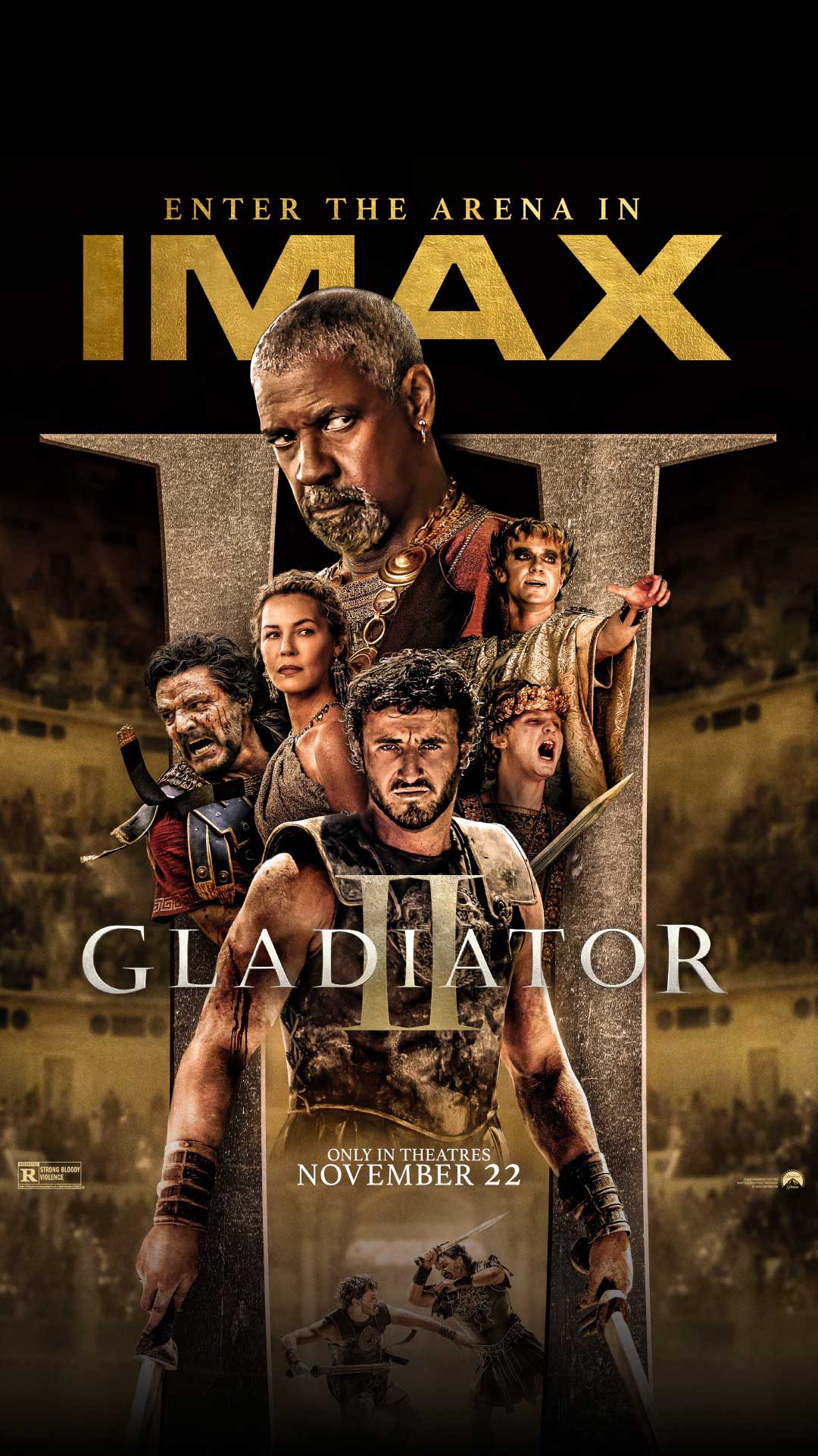 Gladiator II with Paul Mescal, Denzel Washington, Pedro Pascual