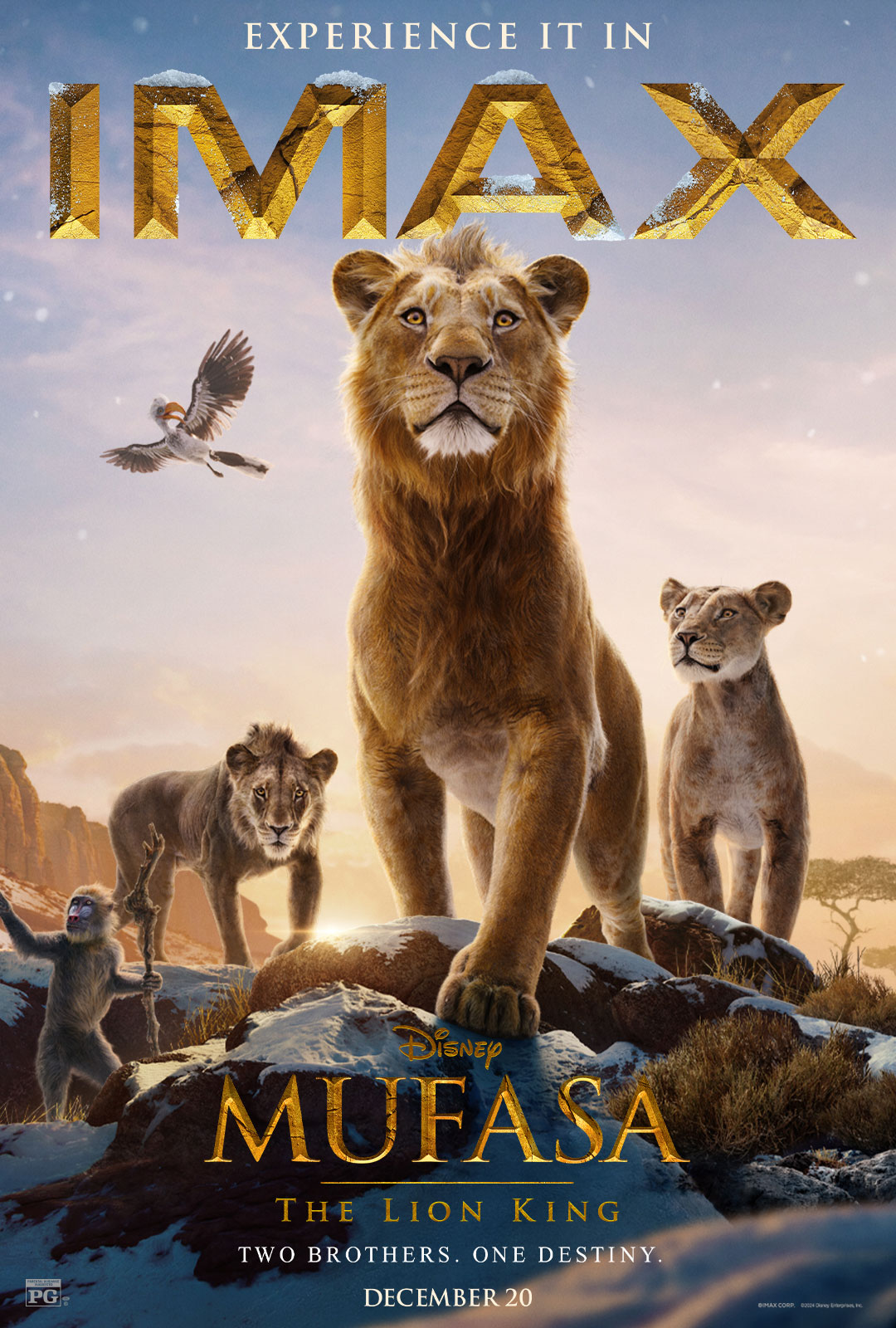 Mufasa: The Lion King IMAX poster