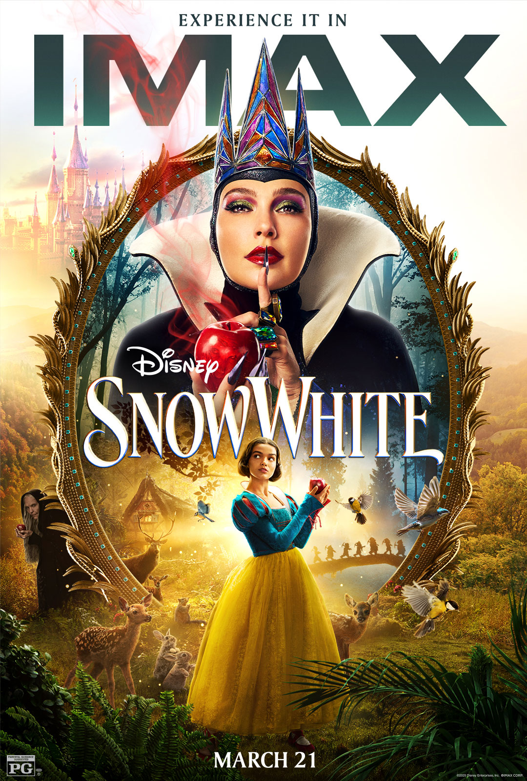 Rachel Zegler and Gal Gadot in Disney's Snow White