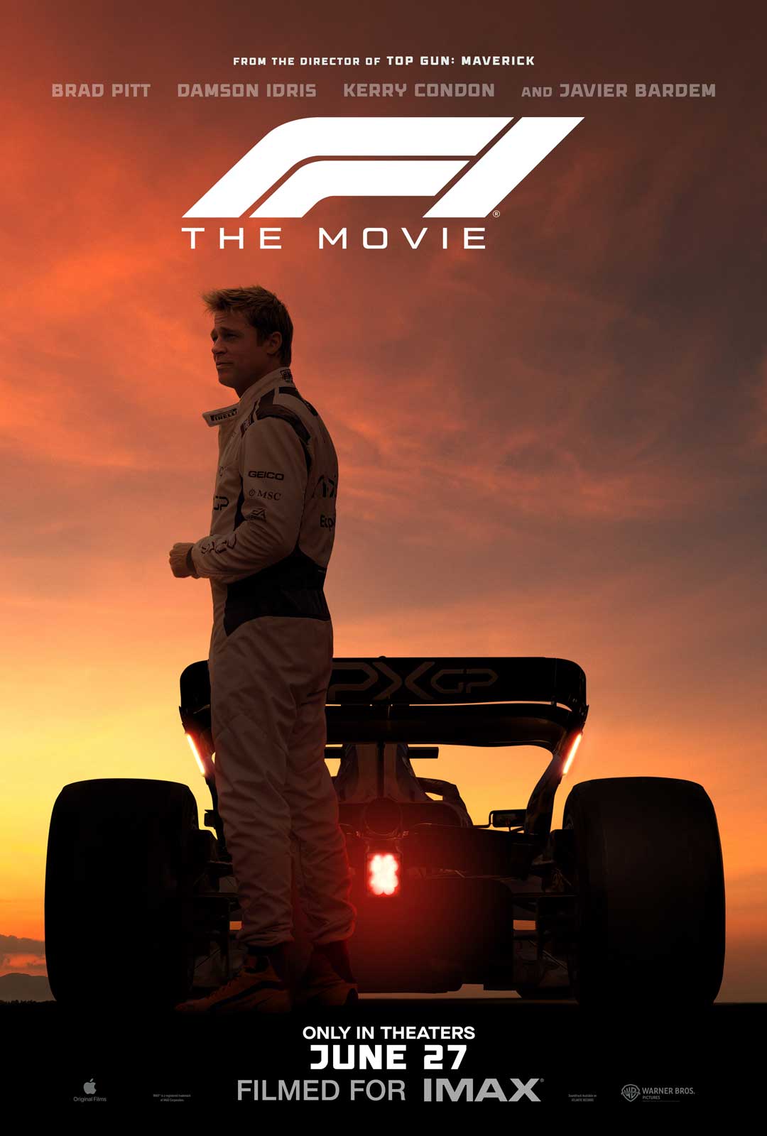 Brad Pitt on the poster for F1