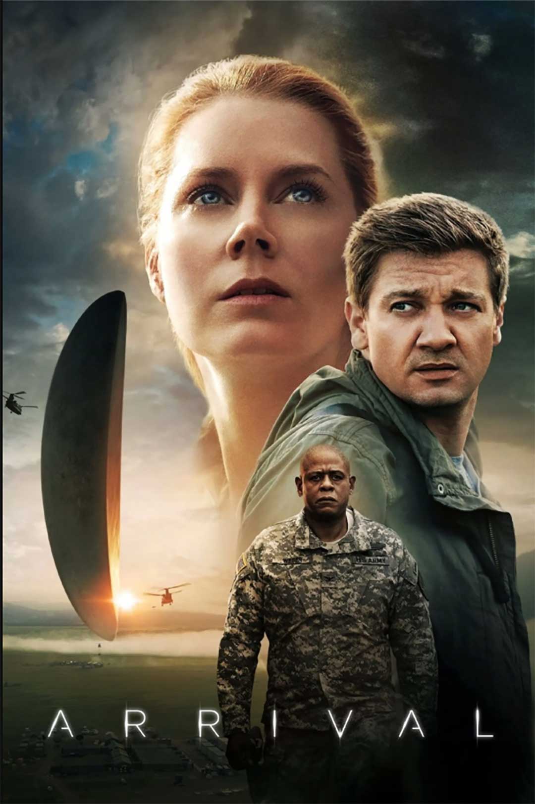 Amy Adams, Jeremy Renner, and Forest Whitaker in Arrival