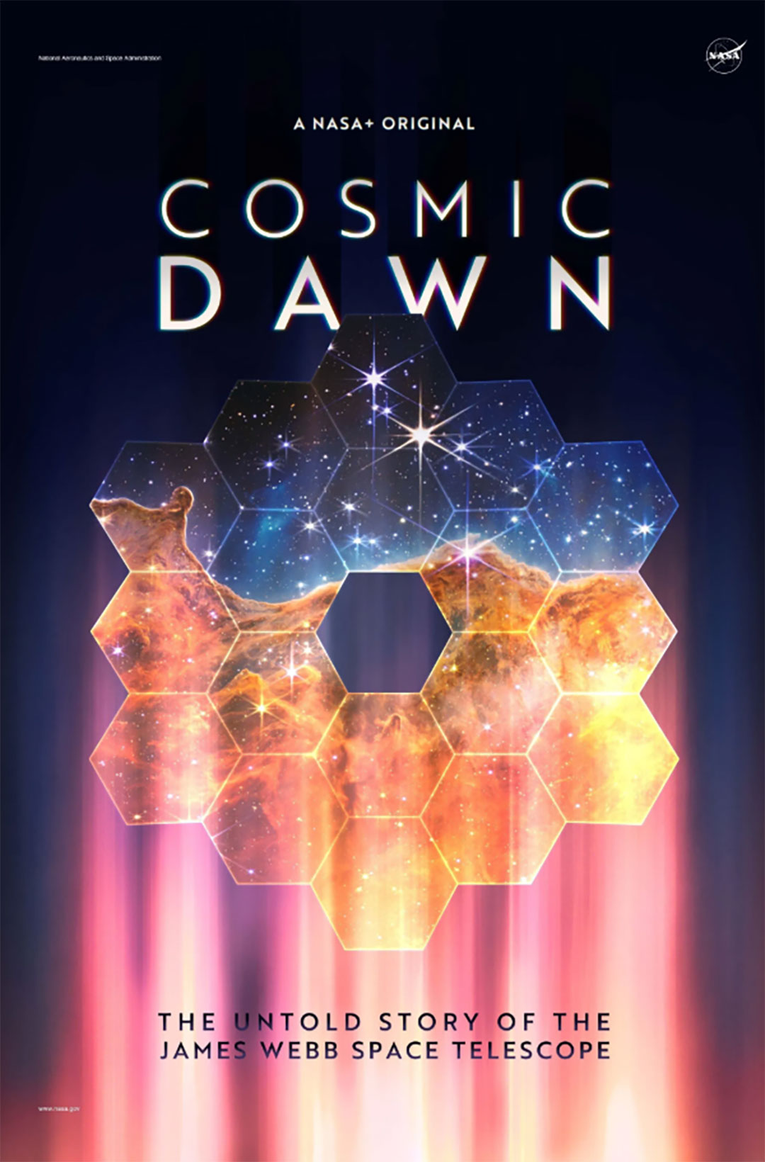 James Webb Space Telescope on the cover for 