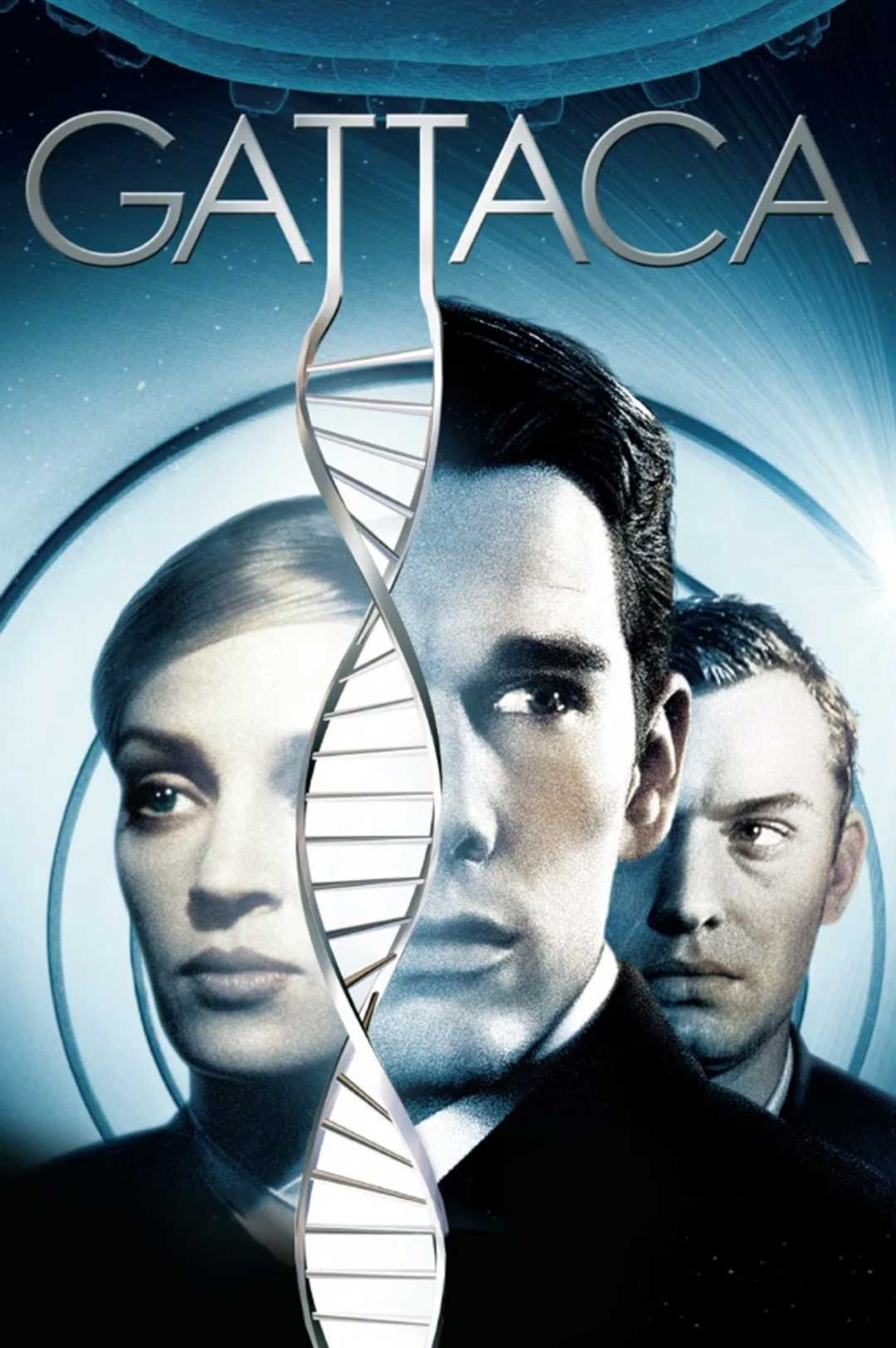 Ethan Hawke, Uma Thurman, and Jude Law in Gattaca
