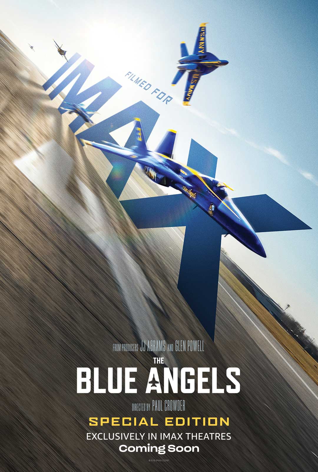 Blue Angels plane on The Blue Angels poster