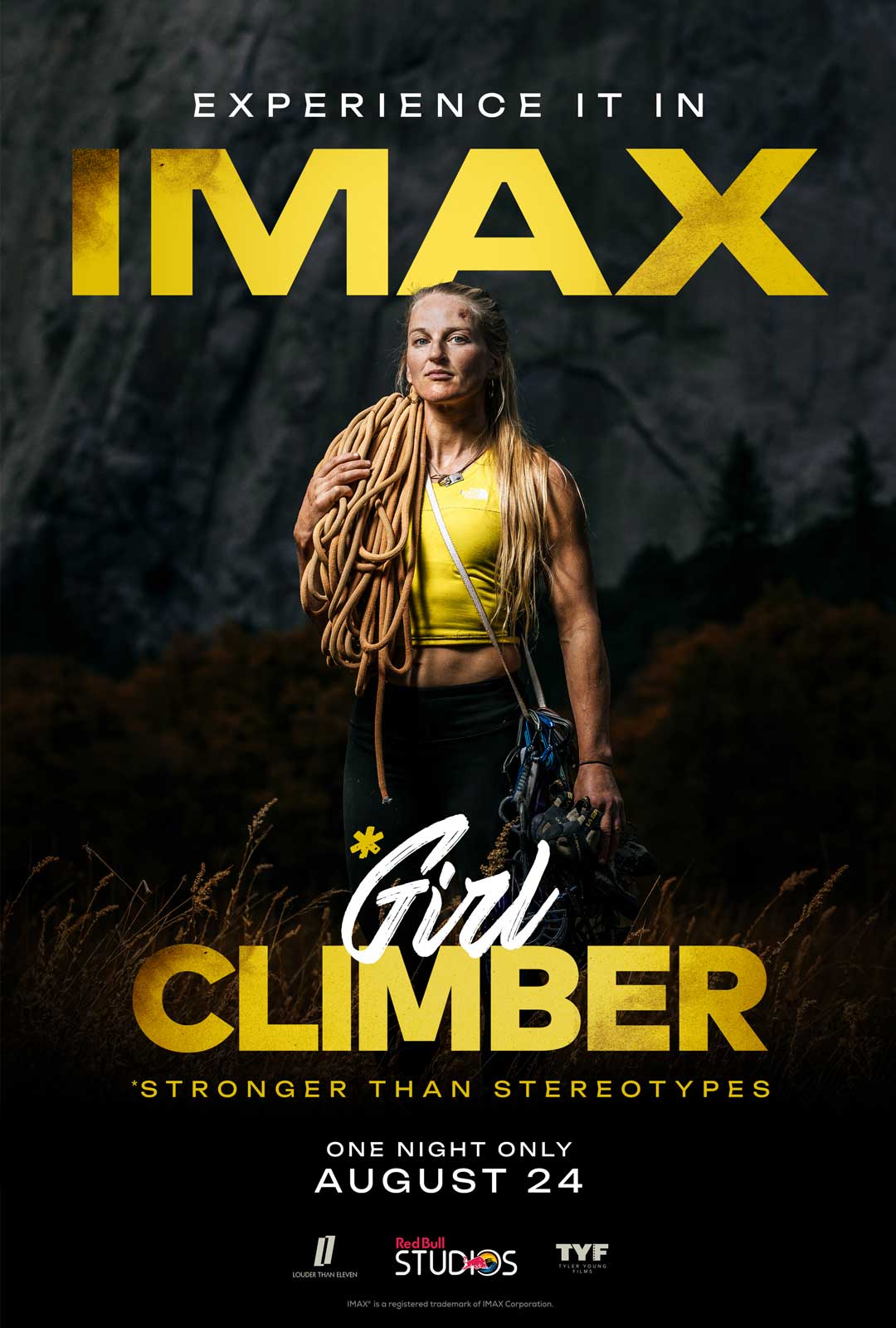 Emily Harrington on movie poster, Girl Climber