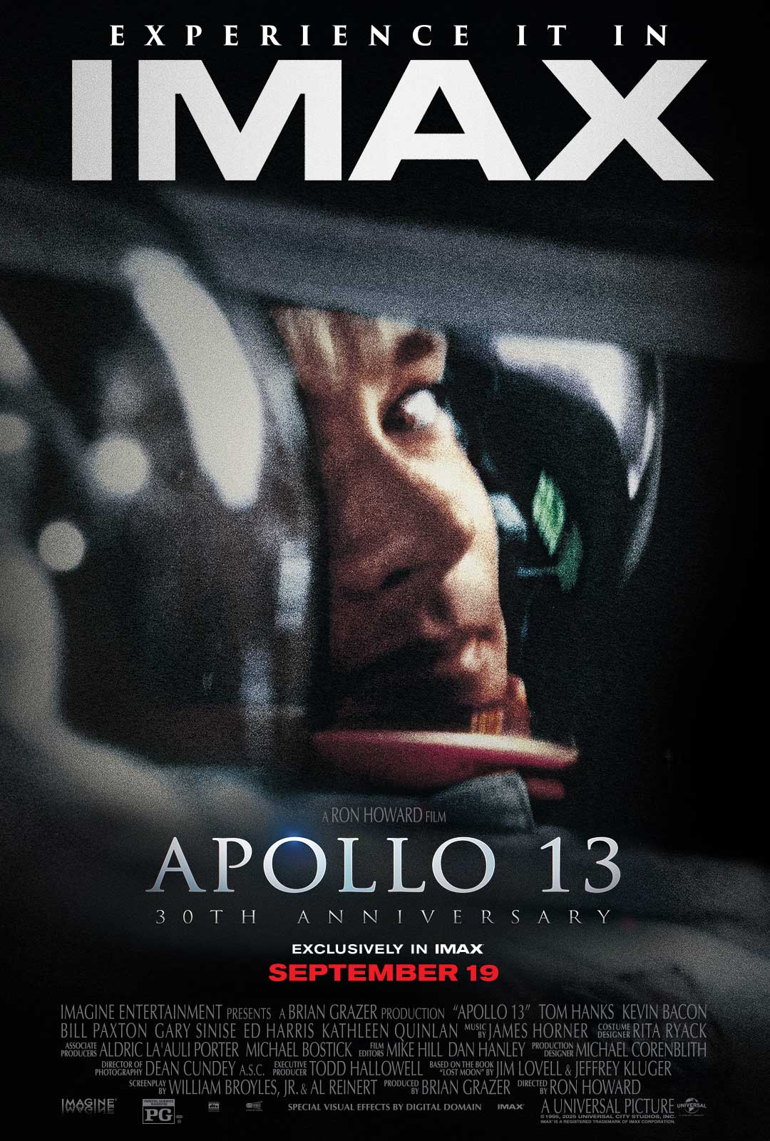 Tom Hanks in Apollo 13 30th anniversary IMAX poster