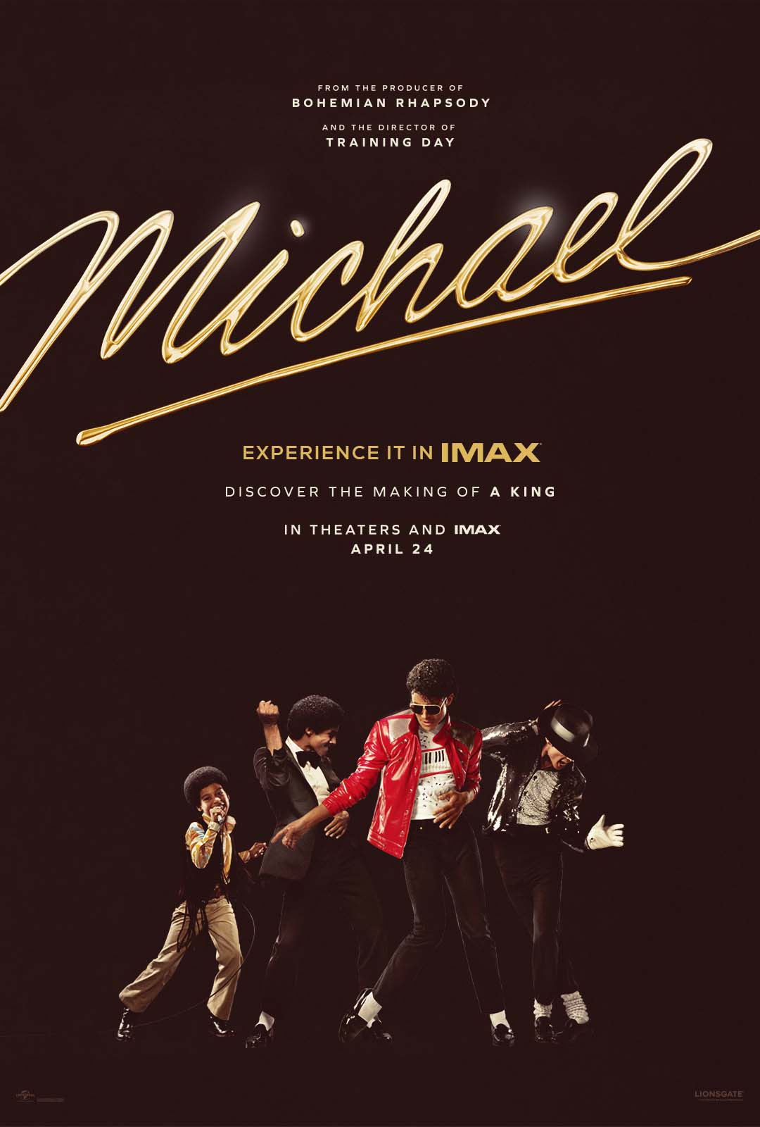 Michael Experience it in IMAX