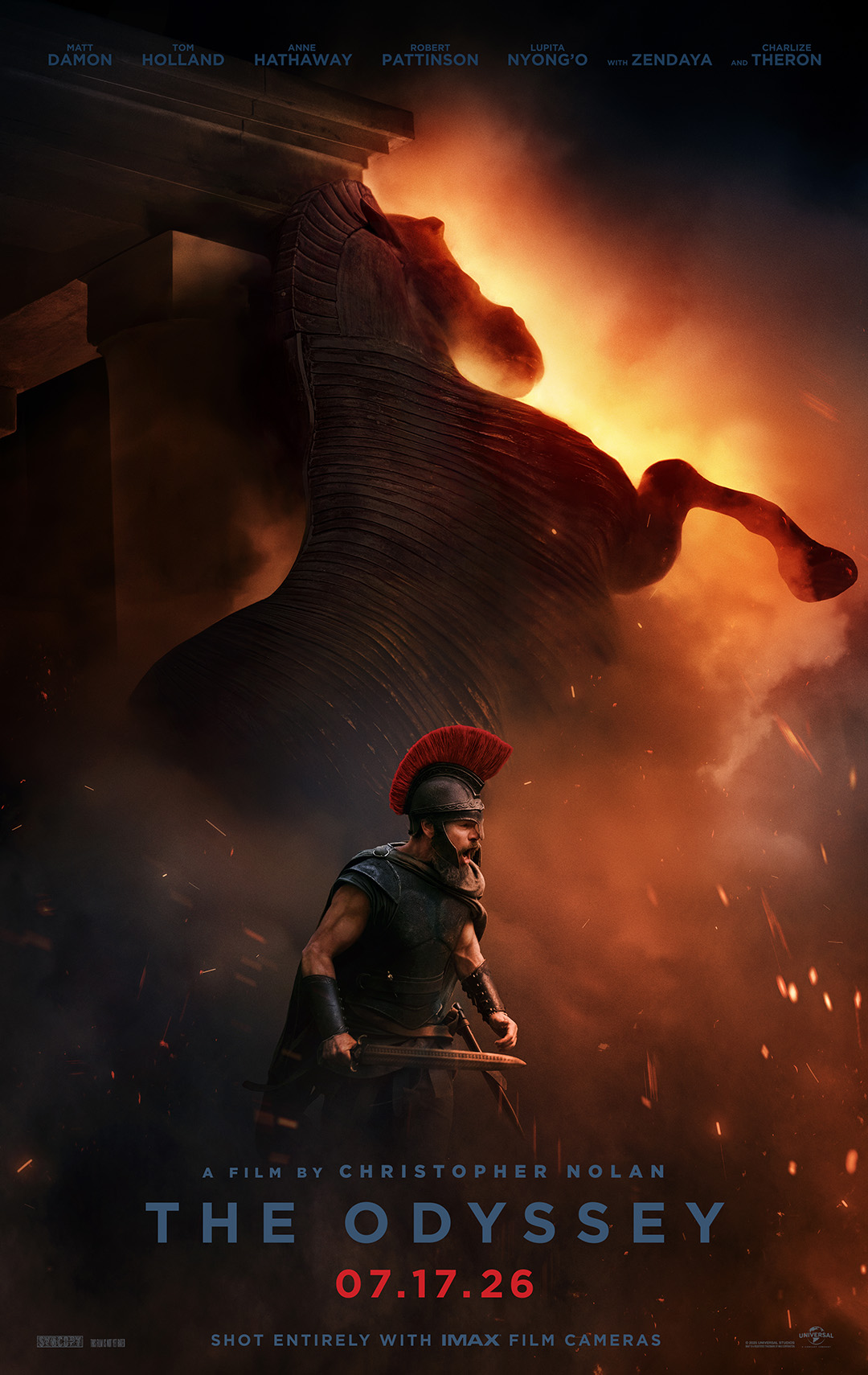 Matt Damon on the poster for The Odyssey