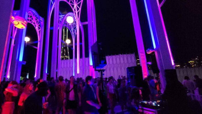 People dancing at Pacific Science Center