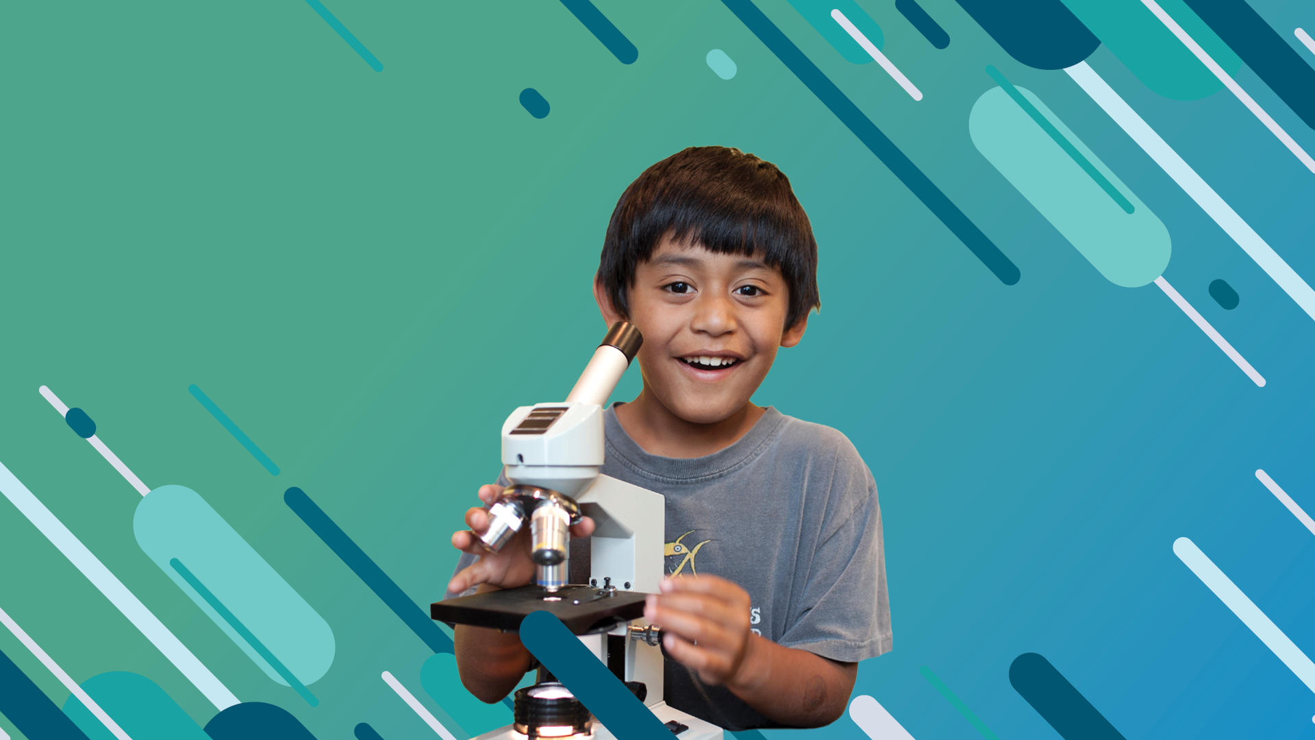 Kid with a microscope
