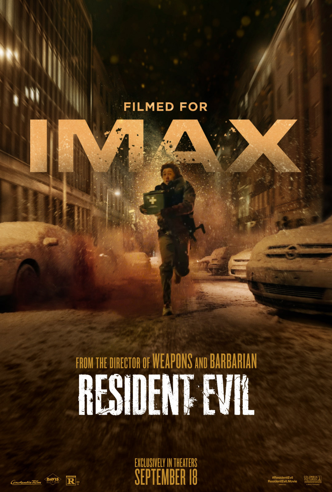 Austin Abrams in Resident Evil, Filmed for IMAX